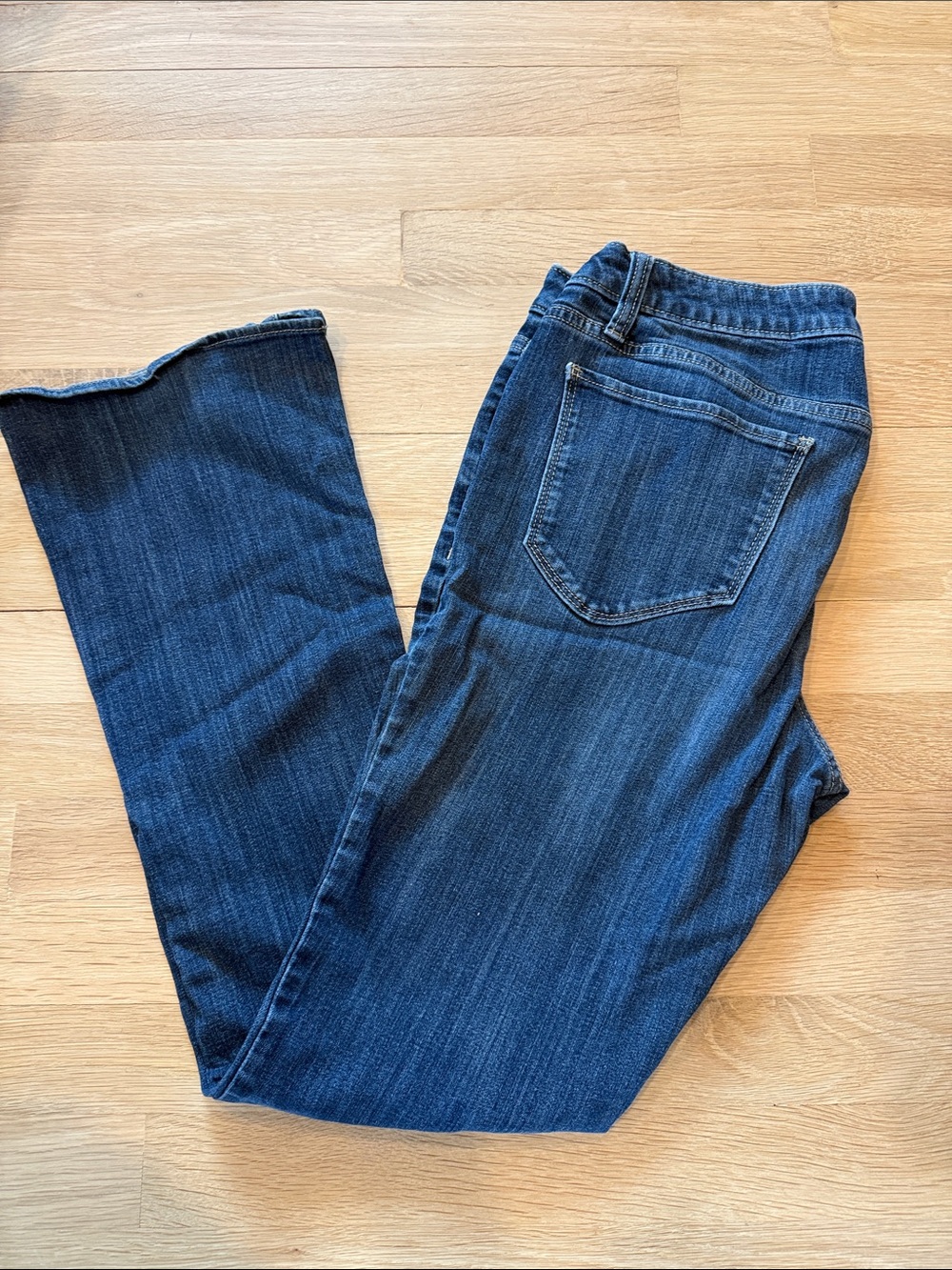 Classic Women's Dark Blue Straight-Leg Jeans